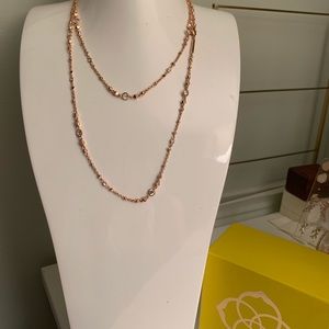 Kendra Scott Wyndham Long necklace in rose gold